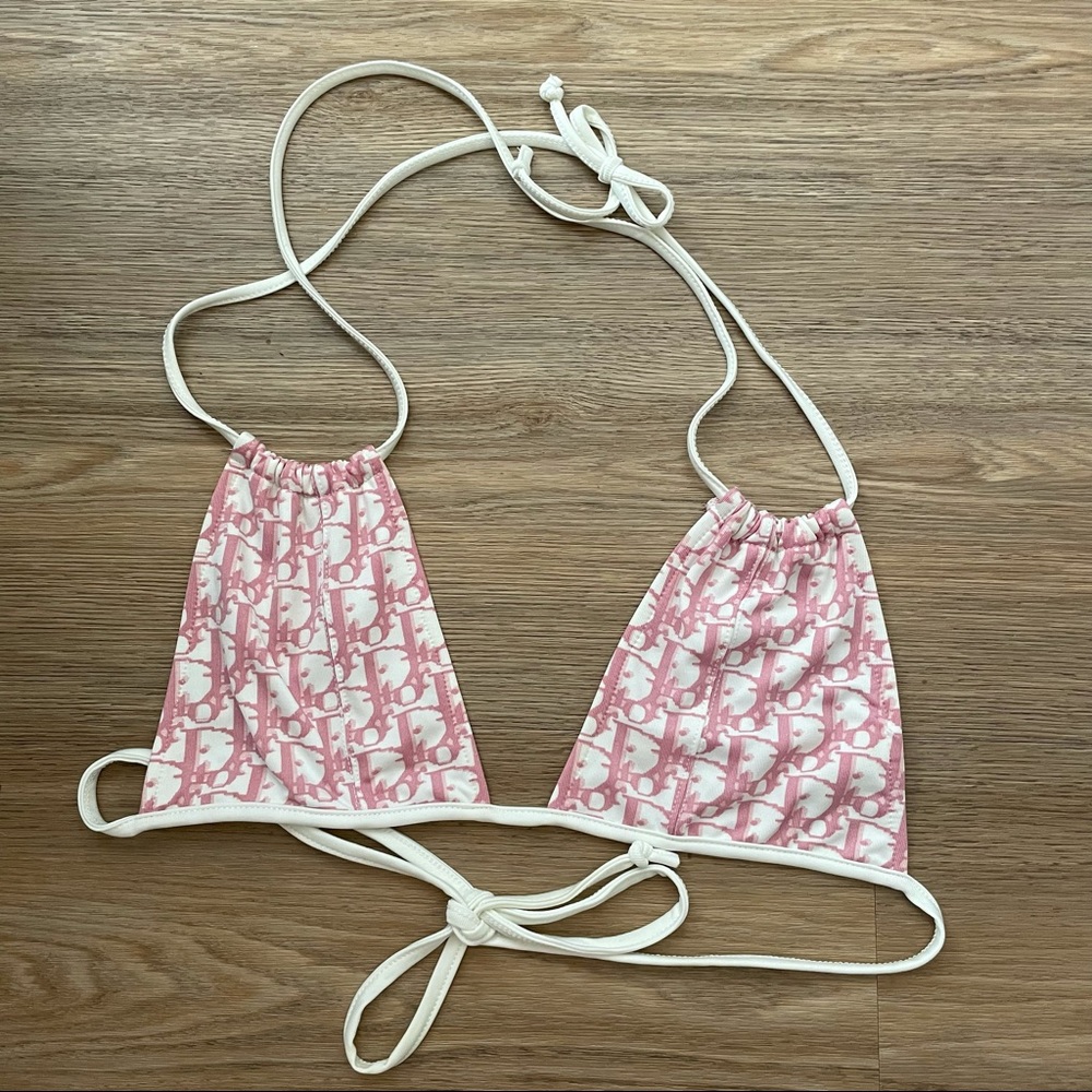 Vintage Y2K Dior Monogram Bikini Top
